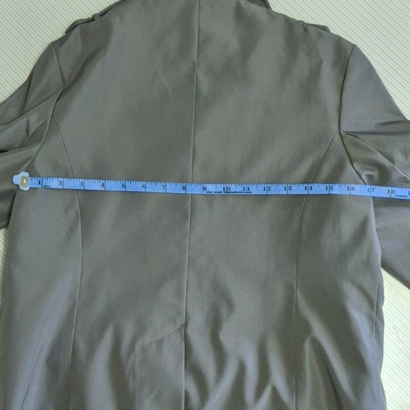 Urban Behaviour Olive Button-Front Jacket - Picture 11 of 13